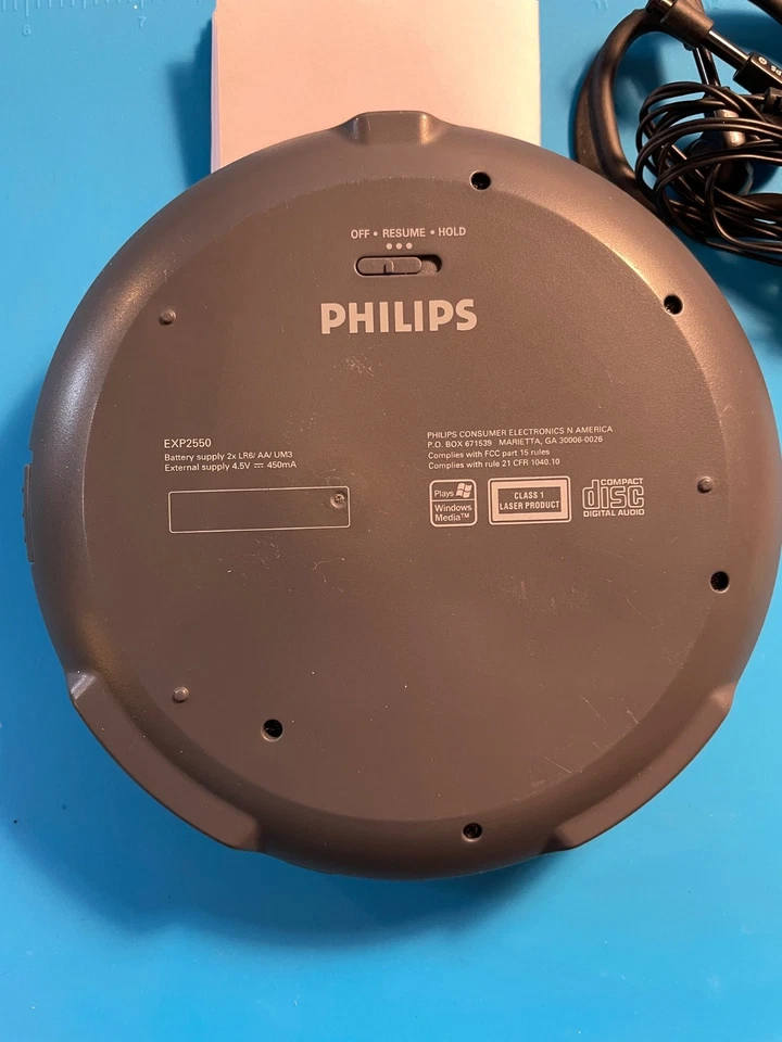 REPRODUCTOR DE CD MP3 PORTÁTIL PHILIPS EXP2550 ESP DDBB, Funciona con Auriculares Phillips Foto 3 de 4