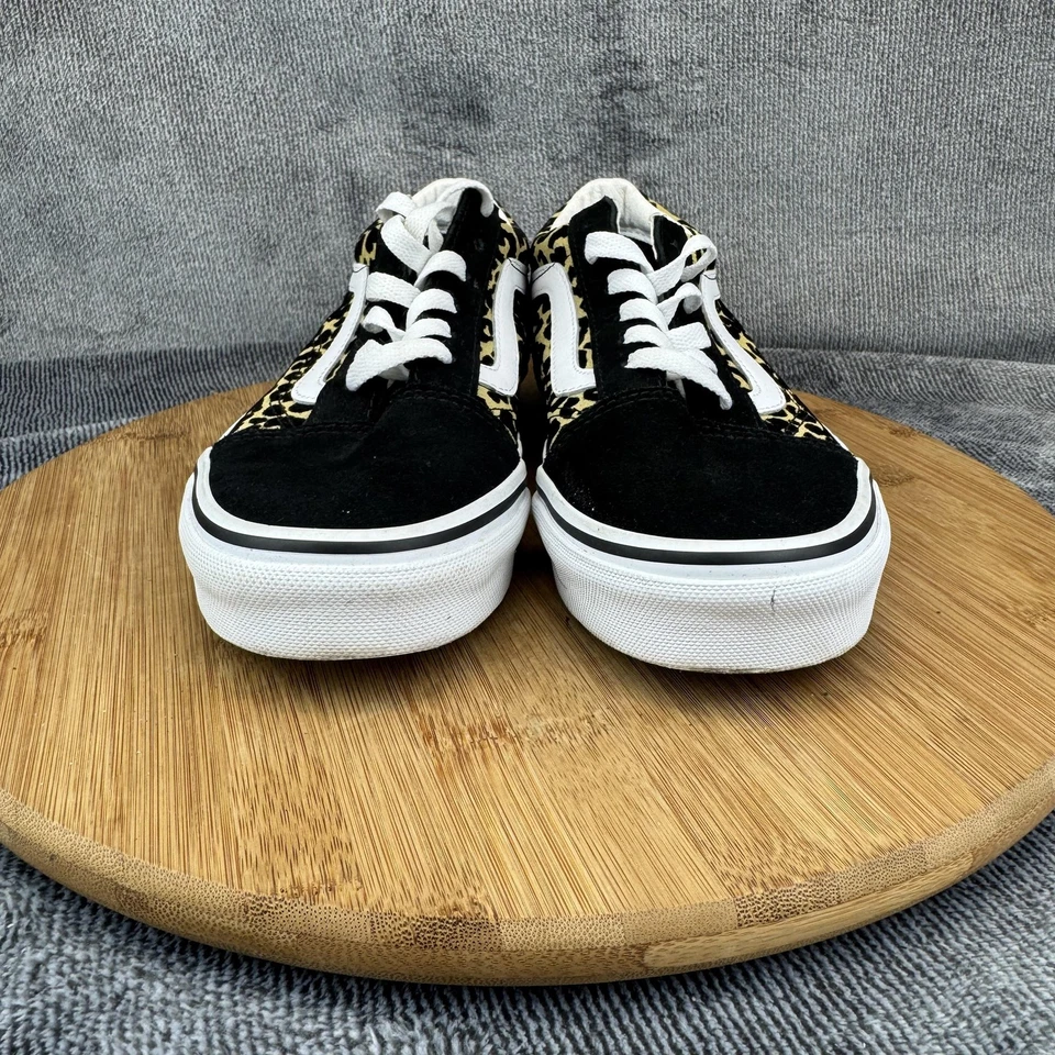 Vans Old Skool Zapatos Mujer Talla 5.5 Estampado Leopardo Negro Blanco Zapatillas de Skate Foto 2 de 4