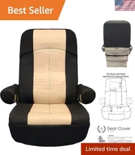 Pet-Friendly & Durable RV Seat Covers 2-Pack - Fire Retardant Safety Enhancer