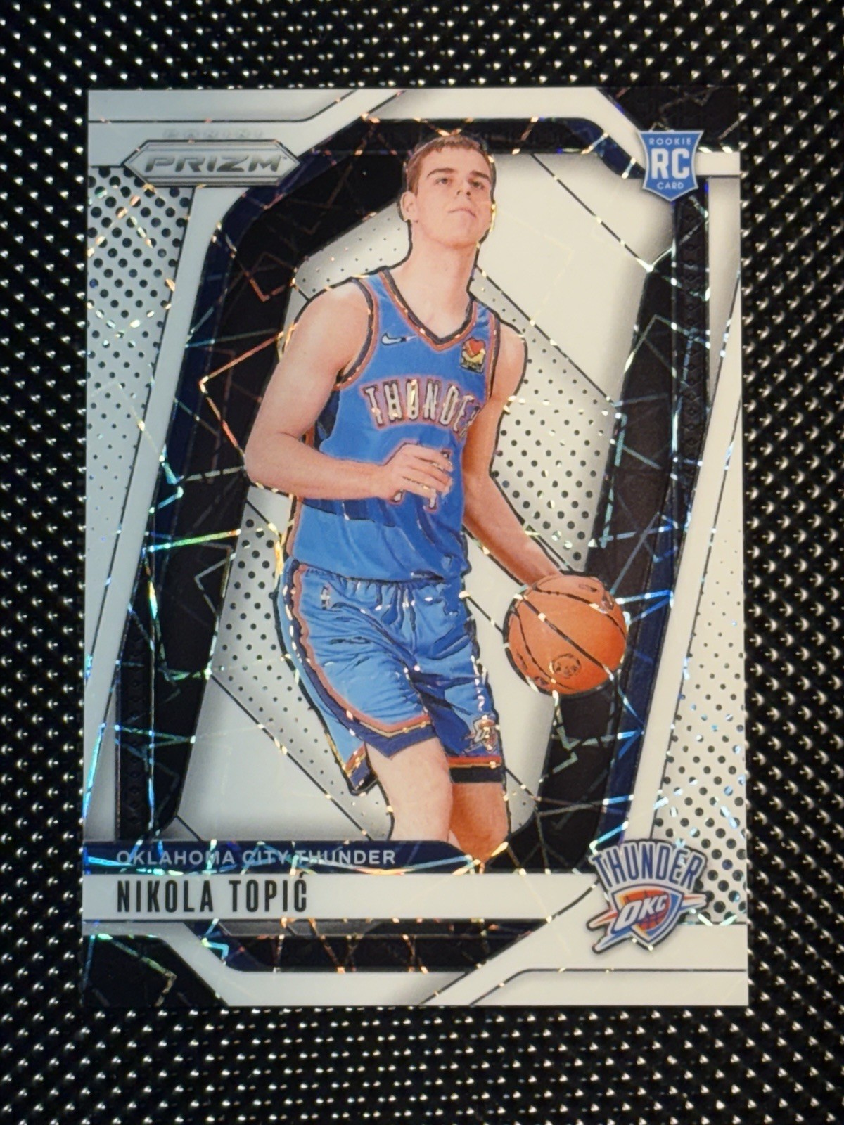 2024-25 Panini Prizm - Nikola Topic #230 White Lazer Prizm /275 (RC)