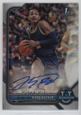 2021 Bowman U Chrome Prospect Silver Wave Refractor 69/199 Kobe Bufkin Auto 4g8