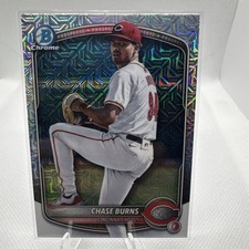 Topps 2024 Bowman Chrome Chase Burns BCP-122 Mojo Refractor Cincinnati Reds