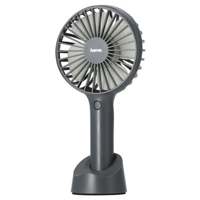 Hama Tragbarer wiederaufladbarer USB-Ventilator, 3 Modis, Smartphone-Halterung