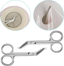 2-Piece Ostomy Scissors, Ostomy Supplies for Ostomy Care, Colostomy, Urothrostom