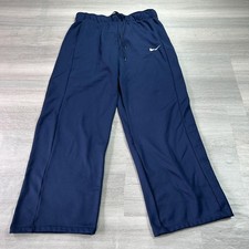 Nike Sweatpants Womens Large Blue Fleece Elastic Waist Athletic CN9394-419
