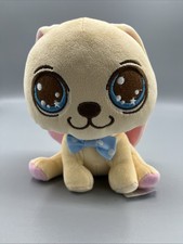 Big Big Baby Pets Cat Dog Bunny Pink Ears Cream Color Embroidered Eyes  Nose