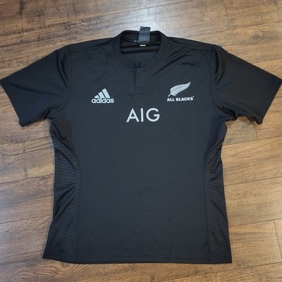 Adidas New Zealand All Blacks 2014 15 Jersey Polo Adult XL Black Home Rugby NZL