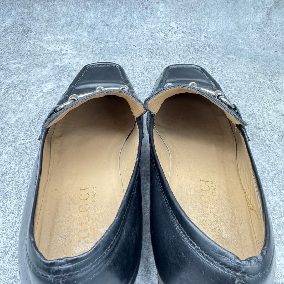 GUCCI Women's Loafers Horsebit Leather Black EU37.5/US7.5 120235c thumbnail 21