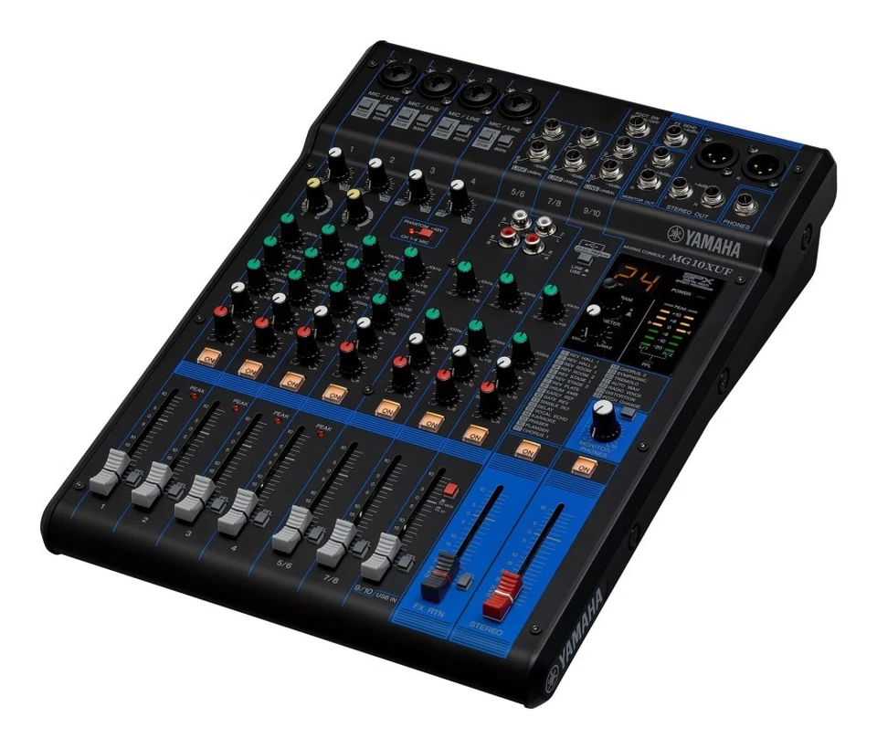Yamaha MG10XUF MG SERIES 10 Kanal Mixer Disc Jockey Schwarz - Bild 3 von 4