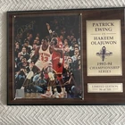 Patrick Ewing &  Hakeem Olajuwon Autographed Plaque, Limited Edition 96/500