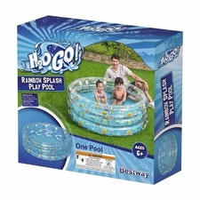 Best Way H2OGO Rainbow Splash Kids Inflatable Pool Swimming Pool