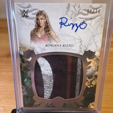 2025 Topps Royalty WWE Adriana Rizzo Royalty Relic Autograph Silver /10