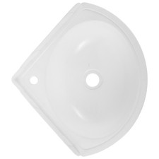 Wall Hung Triangular Corner Bathroom Sink White Plastic Basin For Balcony