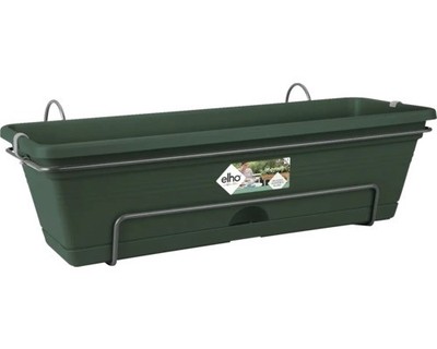 Blumenkasten Elho Green Basics Kunststoff 49 x 25,5 x 16,5 cm moosgrün inkl. Unt
