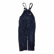 Berne Denim Bib Overalls Mens Size 42x32 Dark Wash Workwear Western Farm