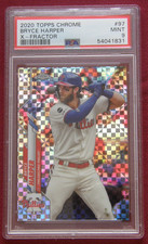 2020 Topps Chrome X-Fractor #97 - Bryce Harper - PSA 9 - Philadelphia Phillies