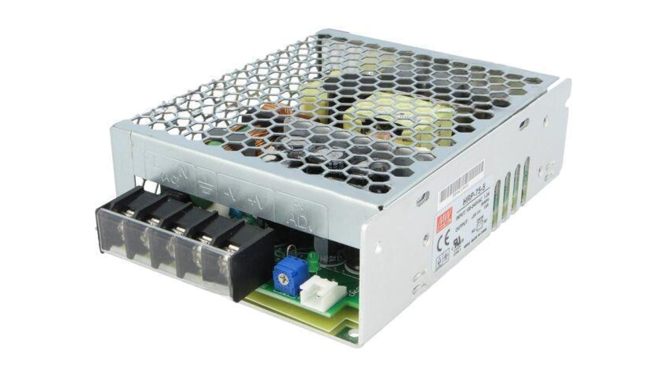 Modular Installation Switching Power Supply 75W 5VDC 15A HRP-75-5