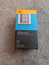 Kodak PHC-80 Photo Printer Dock Cartridge Paper 80 Sheets 4x6