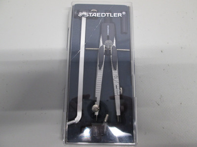 (S29) STAEDTLER Schnellverstell-Schulzirkel Drucktastenmechanik Mitteltriebsspin