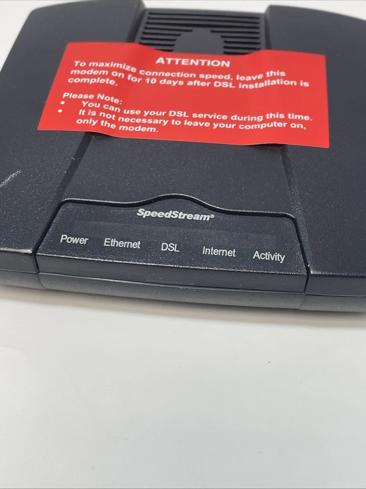 SpeedStream 4100 Ethernet ADSL Modem Replacement New Modem Only No Cord - Image 2 of 4