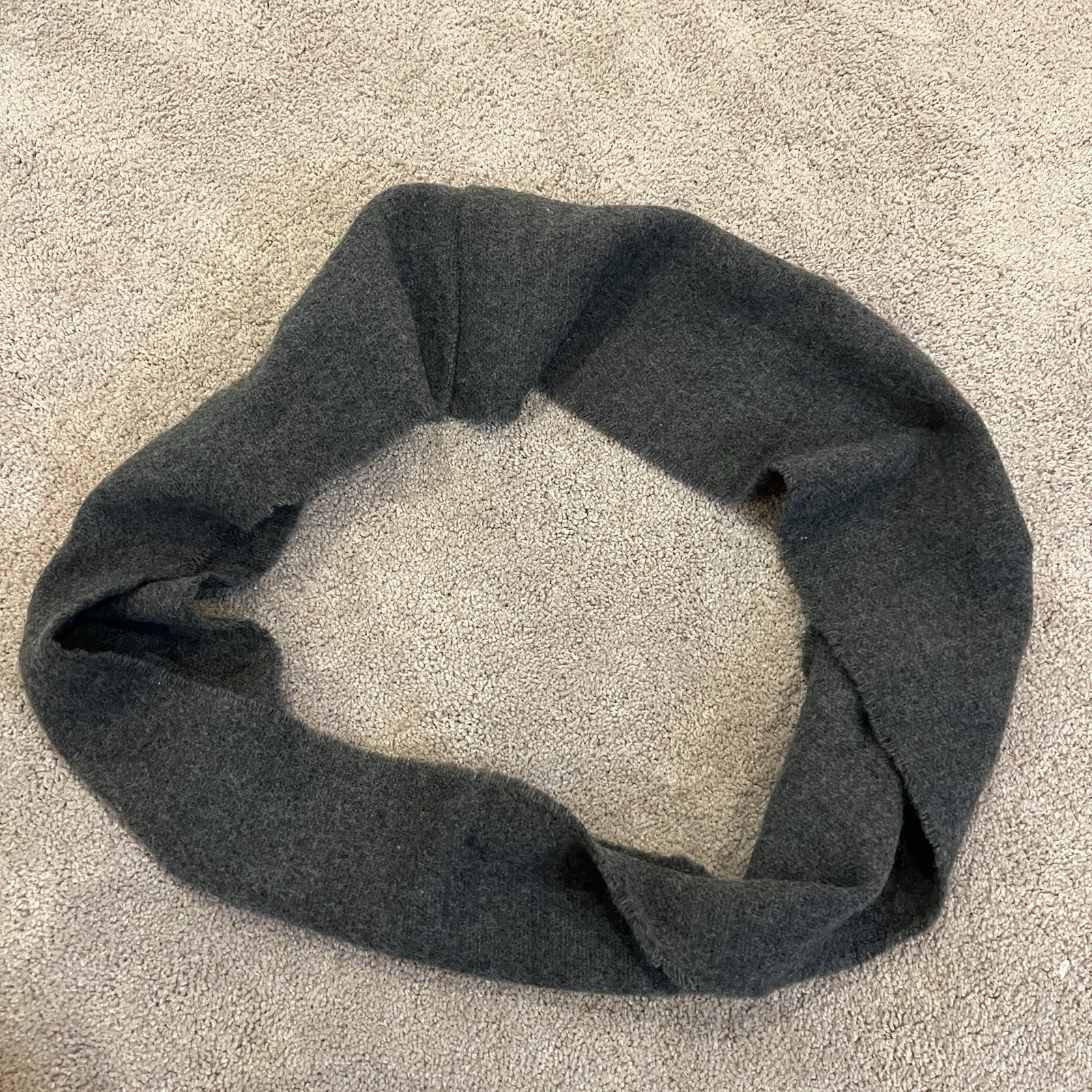 Gray Infinity Scarf Soft Knit Loop Winter One Siz… - image 3