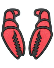Crab Grab Mega Claw Stomp Pad for Snowboarding - Black/Red