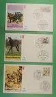 DR WHO 1980s/90s GERMANY 3 FDC HORSE R61990