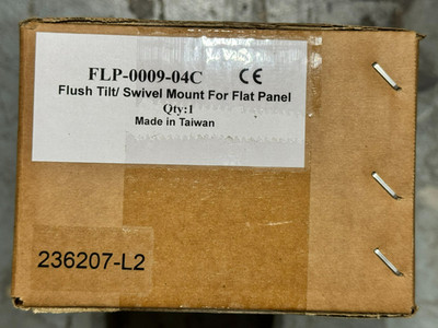 GCX FLP-0009-04C, M Series Flush Mount for Flat Panel Displays