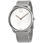 Movado Bold Quartz Silver Dial Stainless Steel Mesh Men's Watch 3600589