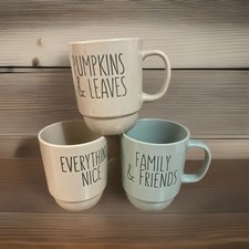 Boston Warehouse Trading Company Lot Of 3 Coffee Tea Ceramic Mugs