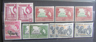 K.U.T FINE MNH COLLECTION OF 1954 QE2 DEFINITIVE HIGH VALUES CAT £186