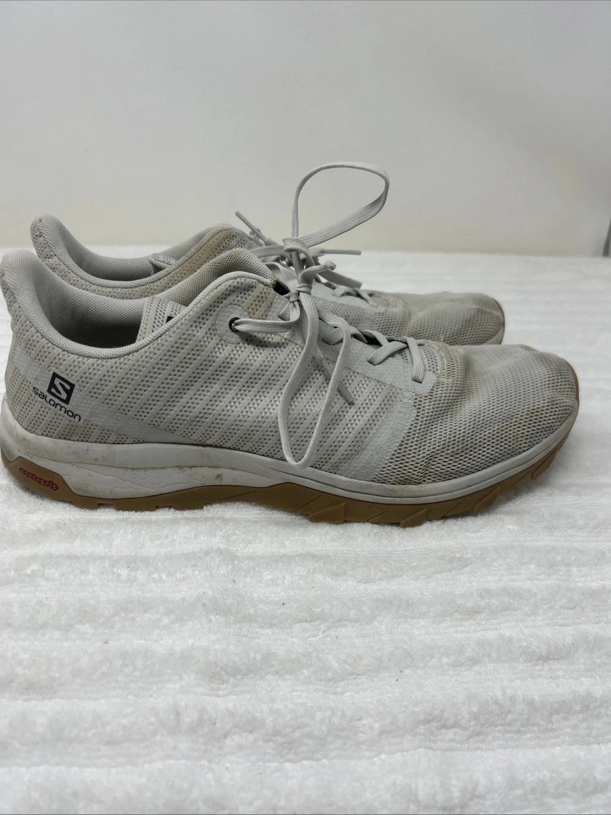 Salomon Trail Shoes Men’s size 13 Light Gray Contragrip NEED INSOLES‼️159817
Opens in a new window o