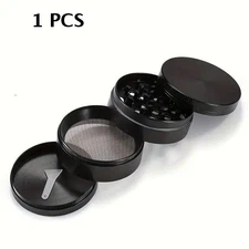 1.85″ Black&Silver Random Aluminum Tobacco Grinder - Easy to Carry, Holiday Gift