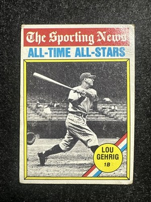 1976 Topps - The Sporting News AllTime All-Stars Lou Gehrig #341