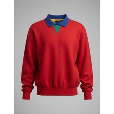 RARE Vtg 80 s LizWear Color Block Pullover Sweatshirt Medium 100 Cotton
