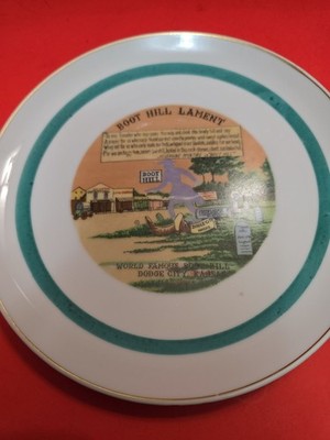 Boot Hill Dodge City Collector Plate  Vintage Kansas Boot Hill Lament Souvenir 