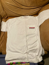 Vintage Marlboro Unlimited Men's White Cotton Knit Crew Neck Pocket Logo T-Shirt