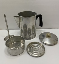VINTAGE FOLEY 9 CUP ALUMINUM COFFEE POT PERCO...