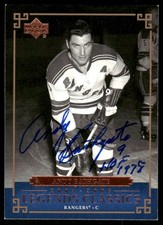2004-05 Upper Deck Legends Classics Andy Bathgate Auto New York Rangers #2