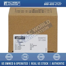 Siemens 6ES7211-1AE40-0XB0 S7-1200 CPU 1211C Controller, DC/DC/DC, New Sealed