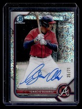 2022 Bowman Draft Ignacio Alvarez Chrome Draft Pick Autographs Sparkle #/71