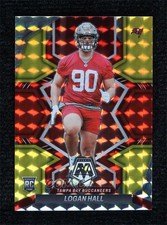 2022 Mosaic Rookies Choice Fusion Red & Yellow Prizm 38/80 Logan Hall #380 0wx2