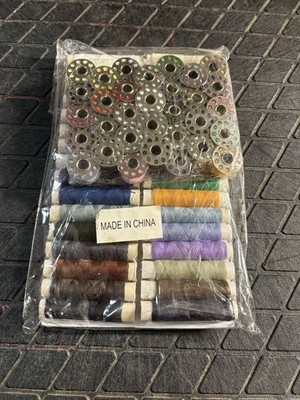 48 Spools Of Sewing Machine Threads Assorted Colors * Material Unknown 
