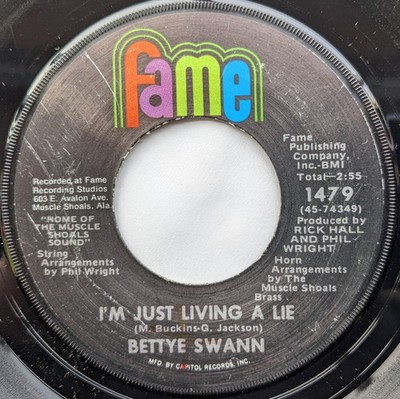 Bettye Swann - I'm Just Living A Lie, 7'', (Vinyl)