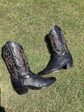 Justin Stamped Embossed Exotic Boots Size 11...
