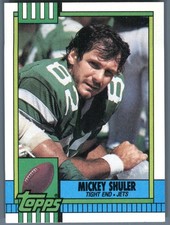 1990 Topps New York Jets Mickey Shuler #460b