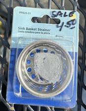 NEW PLUMB PAK 1 1/2" Sink Basket Strainer PP820-31; Chrome Plated