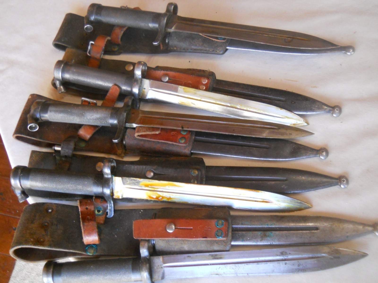 Swedish Model 1896 Mauser Bayonet w Scabbard & frog M1896 1938 Ljungmann AG42b