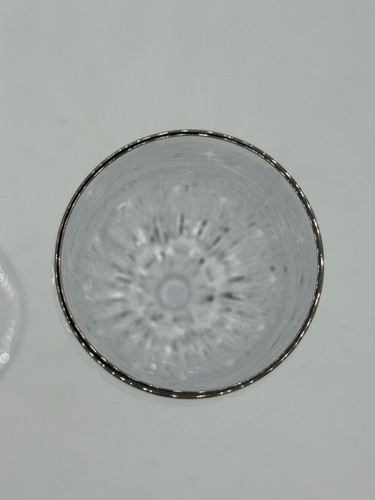 2 Mikasa Arctic Lights Platinum Champagne Flutes Crystal Glass Elegant 90s rare - Picture 14 of 15