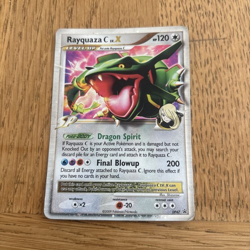 Pokémon TCG Rayquaza C LV.X Black Star Promo Holo Card DP47 MP